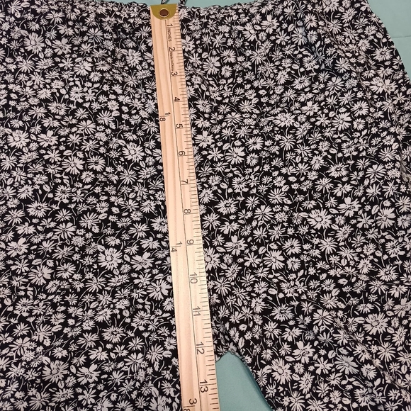 American Eagle Women Halter Tie Black&White Jumpsuit Size Small Frayed Hem - Picture 14 of 15